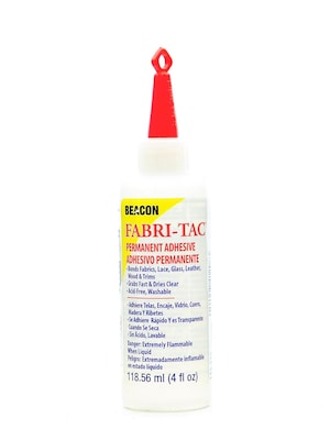 Beacon Fabri-Tac Adhesive 4 Oz. Bottle [Pack Of 2] (2PK-FT4OZBOT12)