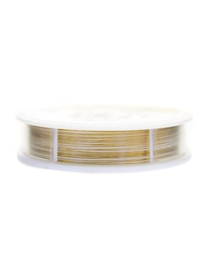 Beadalon 19 Strand Bead Stringing Wire Metallic Gold Color .015 In. (0.38 Mm) 15 Ft. Spool (JW14G-15FT)