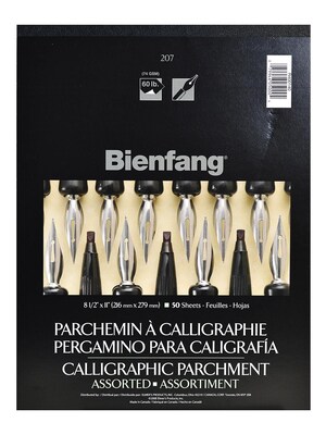 Bienfang Calligraphic Parchment Pads 8 1/2 In. X 11 In. Assorted 50 Sheets (R400140)