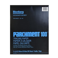 Bienfang Parchment 100 Tracing Paper 11 In. X 14 In. Pad Of 100 Sheets (240230)