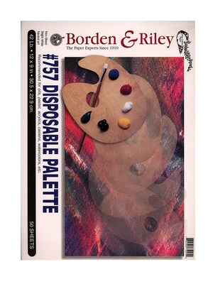 Borden  And  Riley #757 Disposable Palette Pad 9 In. X 12 In. (PALP091250)