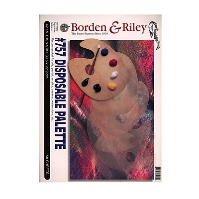 Borden  And  Riley #757 Disposable Palette Pad 9 In. X 12 In. [Pack Of 2] (2PK-PALP091250)