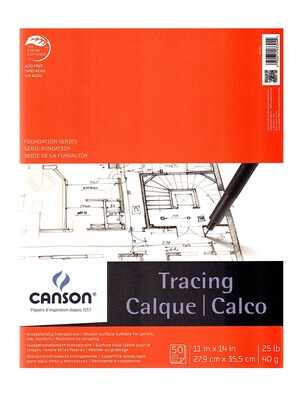 Canson Tracing Pad, 11 In. x 14 In., Pack Of 2 (2PK-100510961)