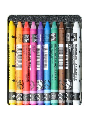 Caran DAche Neocolor Ii Aquarelle Water Soluble Wax Pastel Sets Set Of 10 (7500-310)