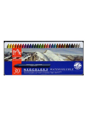 Caran DAche Neocolor Ii Aquarelle Water Soluble Wax Pastel Sets Set Of 30 (7500-330)
