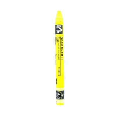 Caran DAche Neocolor Ii Aquarelle Water Soluble Wax Pastels Yellow [Pack Of 10] (10PK-7500-010)