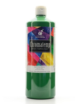 Chroma Inc. Chromatemp Artists Tempera Paint Green 32 Oz. (2603)