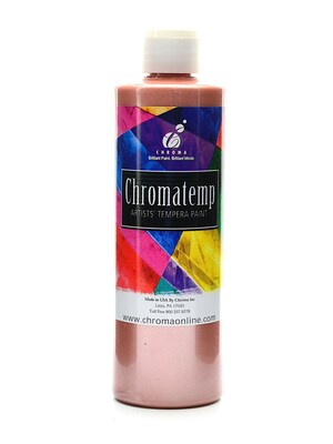 Chroma Inc. Chromatemp Artists Tempera Paint Metallic Copper 16.9 Oz. [Pack Of 3] (3PK-2424)