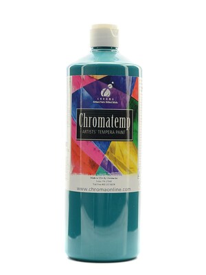 Chroma Inc. Chromatemp Artists Tempera Paint Turquoise 32 Oz. (2608)