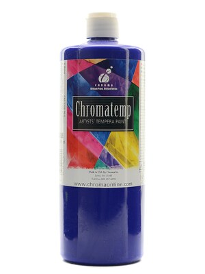 Chroma Inc. Chromatemp Artists Tempera Paint Ultra Blue 32 Oz. (2612)