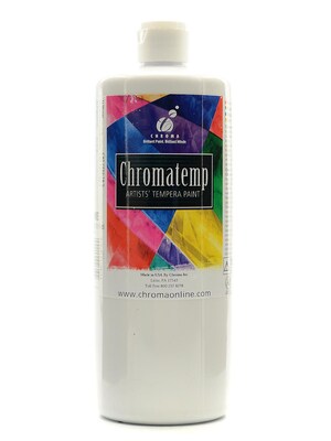 Chroma Inc. Chromatemp Artists Tempera Paint White 32 Oz. (2610)