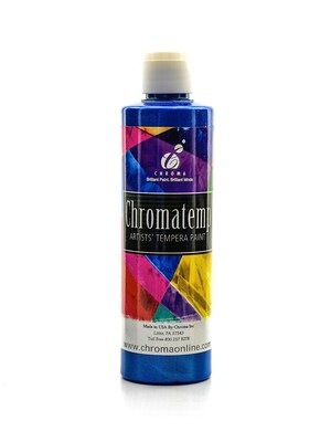 Chroma Inc. Chromatemp Pearlescent Tempera Paint Blue 250 Ml [Pack Of 4] (4PK-2222)