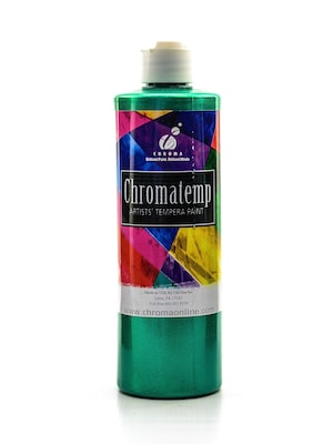 Chroma Inc. Chromatemp Pearlescent Tempera Paint Green 500 Ml [Pack Of 3] (3PK-2426)