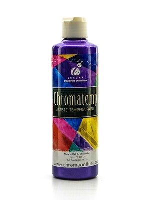 Chroma Inc. Chromatemp Pearlescent Tempera Paint Violet 250 Ml [Pack Of 4] (4PK-2233)