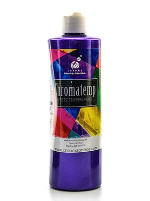 Chroma Inc. Chromatemp Pearlescent Tempera Paint Violet 500 Ml [Pack Of 3] (3PK-2433)