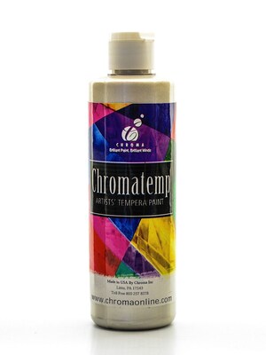 Chroma Inc. Chromatemp Pearlescent Tempera Paint White 250 Ml [Pack Of 4] (4PK-2234)