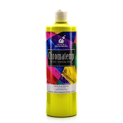 Chroma Inc. Chromatemp Pearlescent Tempera Paint Yellow 500 Ml [Pack Of 3] (3PK-2435)