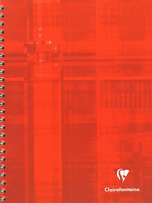 Clairefontaine Subject Notebooks, 6.75 x 8.625, Quad, 75 Sheets, Orange, 2/Pack (26703-PK2)