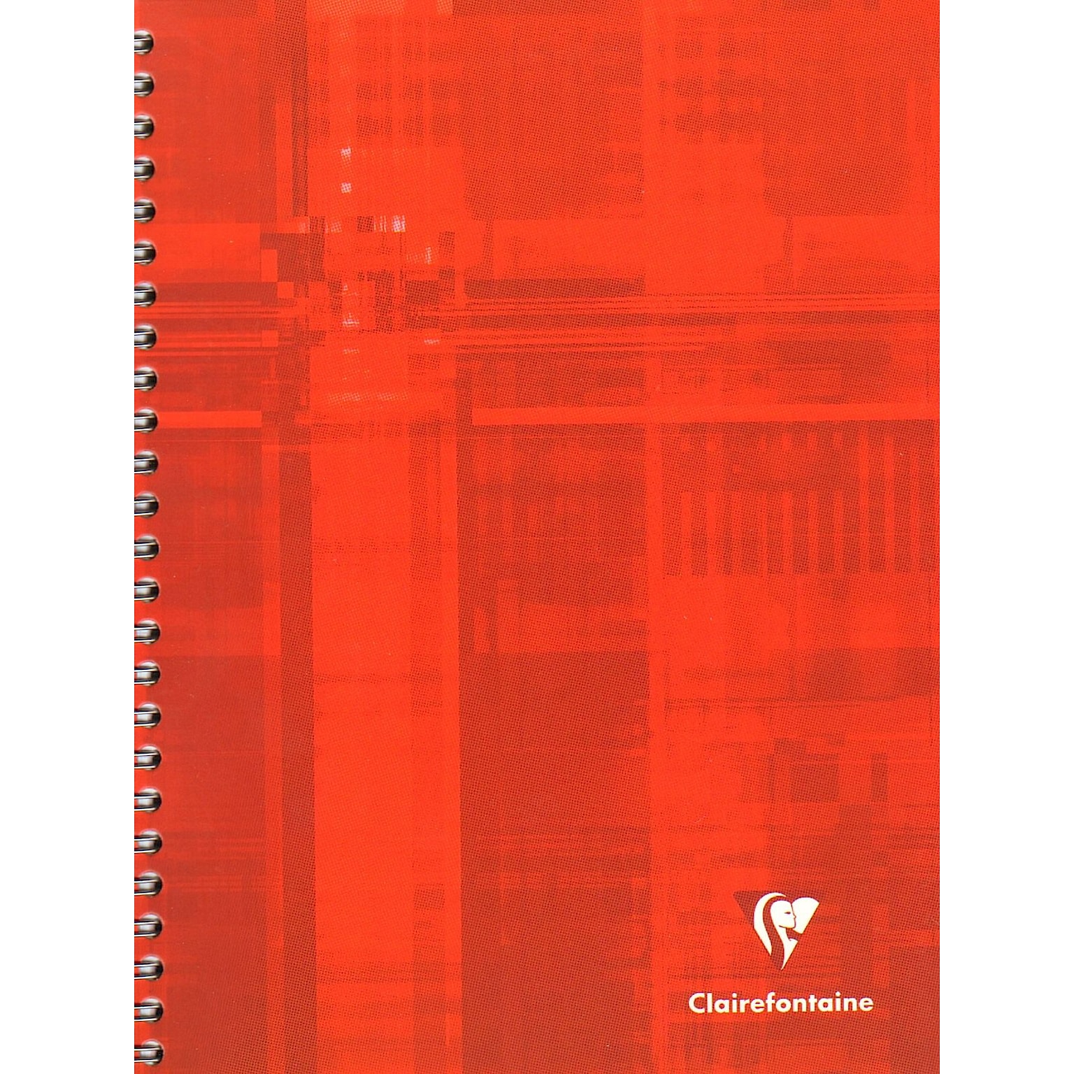 Clairefontaine Subject Notebooks, 6.75 x 8.625, Quad, 75 Sheets, Orange, 2/Pack (26703-PK2)