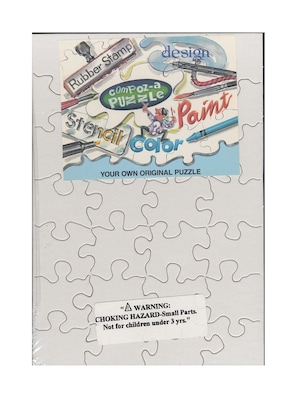 Compoz-A-Puzzle Blank Puzzles 5 1/2 In. X 8 In. 28 Pieces Each Pack Of 8 (96221)