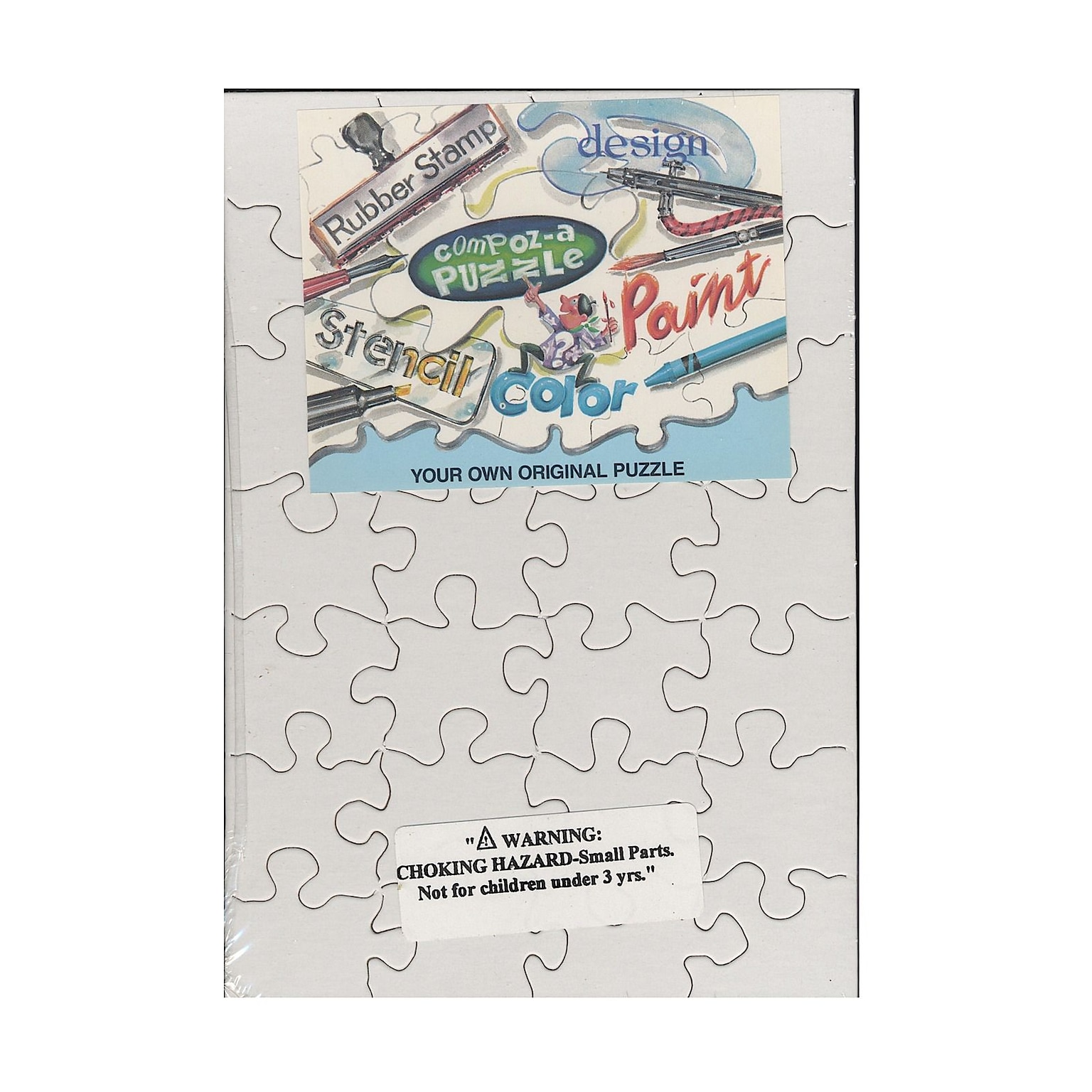 Compoz-A-Puzzle Blank Puzzles 5 1/2 In. X 8 In. 28 Pieces Each Pack Of 8 (96221)