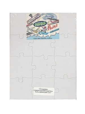Compoz-A-Puzzle Blank Puzzles 8 1/2 In. X 11 In. 12 Pieces Each Pack Of 4 (96311)