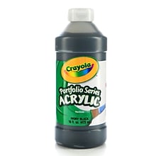 Crayola Portfolio Series Acrylic Paint Ivory Black 16 Oz. [Pack Of 2] (2PK-20-4016-244)