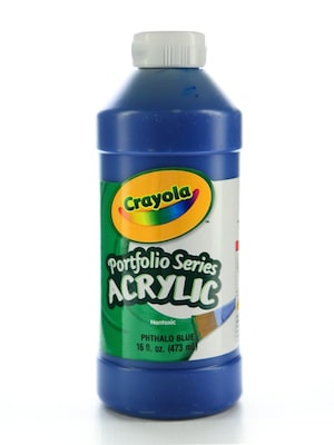 Crayola Portfolio Series Acrylic Paint Phthalo Blue 16 Oz. [Pack Of 2] (2PK-20-4016-316)