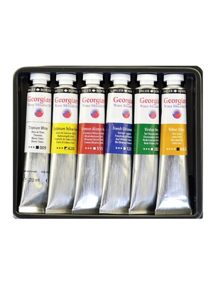 Daler-Rowney Georgian Water Mixable Oil, Set Of 6, Starter Set (119900150)