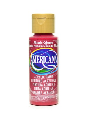 Decoart Americana Acrylic Paints Alizarin Crimson 2 Oz. [Pack Of 8] (8PK-DA179-3)