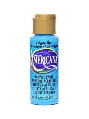 Decoart Americana Acrylic Paints Calypso Blue 2 Oz. [Pack Of 8] (8PK-DA234-3)