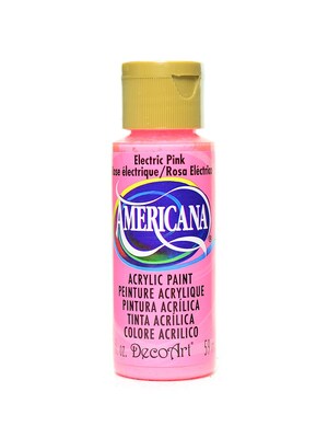 Decoart Americana Acrylic Paints Electric Pink 2 Oz. [Pack Of 8] (8PK-DA231-3)