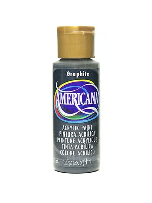 Decoart Americana Acrylic Paints Graphite 2 Oz. [Pack Of 8] (8PK-DA161-3)