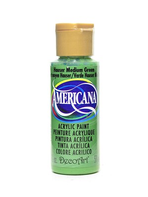 Decoart Americana Acrylic Paints Hauser Medium Green 2 Oz. [Pack Of 8] (8PK-DA132-3)