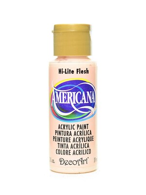 Decoart Americana Acrylic Paints Hi-Lite Flesh 2 Oz. [Pack Of 8] (8PK-DA24-3)