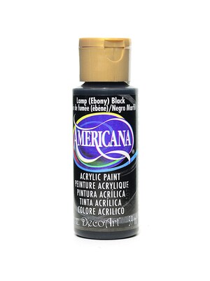 Decoart Americana Acrylic Paints Lamp Black 2 Oz. [Pack Of 8] (8PK-DA67-3)