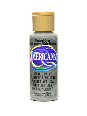 Decoart Americana Acrylic Paints Neutral Gray 2 Oz. [Pack Of 8] (8PK-DA95-3)