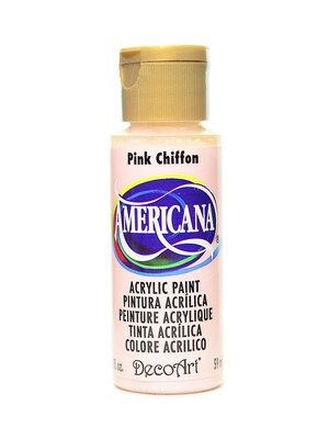 Decoart Americana Acrylic Paints Pink Chiffon 2 Oz. [Pack Of 8] (8PK-DA192-3)