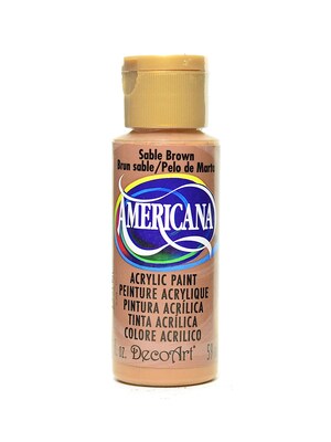 Decoart Americana Acrylic Paints Sable Brown 2 Oz. [Pack Of 8] (8PK-DA61-3)