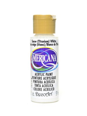 Decoart Americana Acrylic Paints Snow White 2 Oz. [Pack Of 8] (8PK-DA1-3)