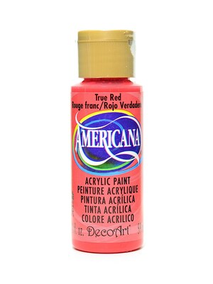 Decoart Americana Acrylic Paints True Red 2 Oz. [Pack Of 8] (8PK-DA129-3)