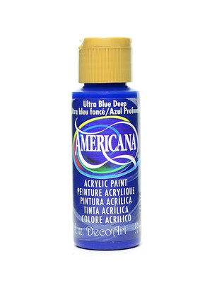 Decoart Americana Acrylic Paints Ultra Blue Deep 2 Oz. [Pack Of 8] (8PK-DA100-3)