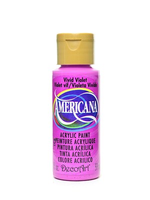 Decoart Americana Acrylic Paints Vivid Violet 2 Oz. [Pack Of 8] (8PK-DA232-3)