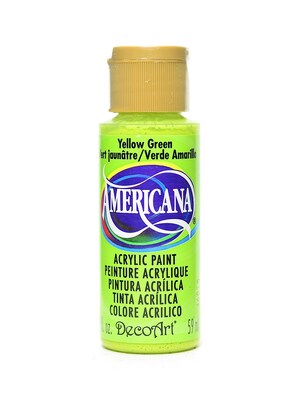 Decoart Americana Acrylic Paints Yellow Green 2 Oz. [Pack Of 8] (8PK-DA134-3)