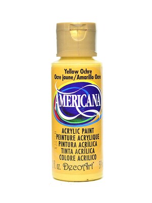 Decoart Americana Acrylic Paints Yellow Ochre 2 Oz. [Pack Of 8] (8PK-DA8-3)