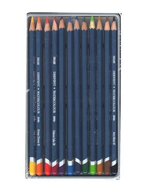 Derwent Watercolor Pencil Sets In Tins Set Of 12 (32881)
