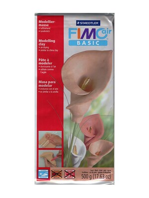 Fimo Air Basic Modeling Clay Flesh 500 G (17.63 Oz.) [Pack Of 2] (2PK-8100-43 LU)