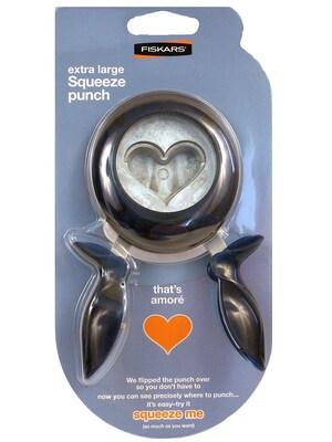 Fiskars Extra Large Squeeze Punch ThatS Amore (24689)
