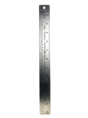 Gaebel Two-Sided Steel Rulers 12 In. 624 (624 12)
