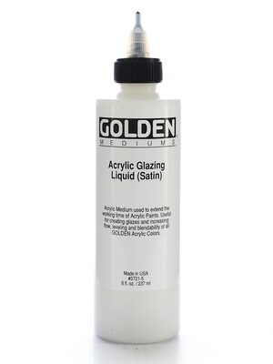 Golden Acrylic Glazing Liquid Satin 8 Oz. [Pack Of 2] (2PK-3721-5)